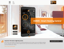 Tablet Screenshot of ephcontrols.com